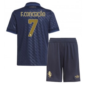 Juventus Francisco Conceicao #7 Tredje Kläder Barn 2024-25 Kortärmad (+ Korta byxor)